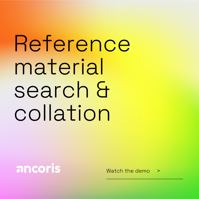 Reference material search & collation