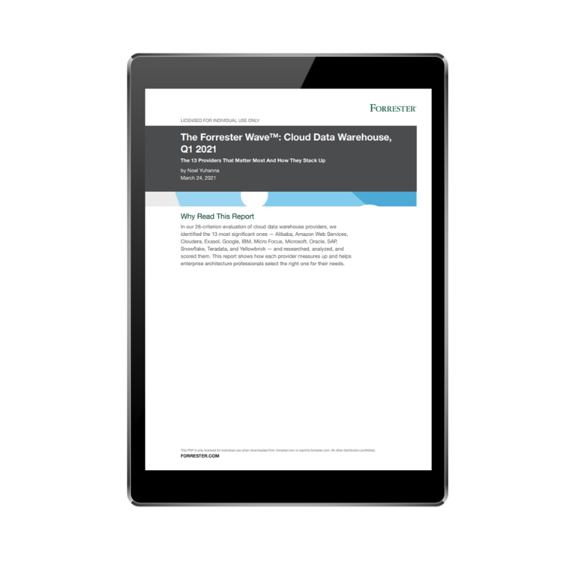FRONT COVER - The Forrester Wave_ Cloud Data Warehouse Comparison Report (1)