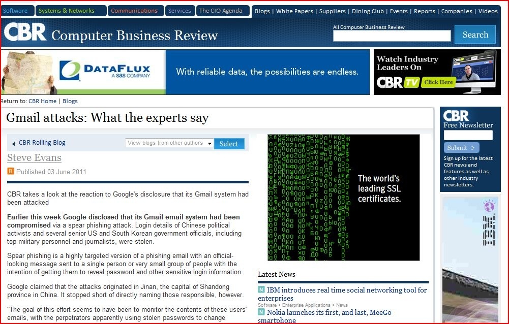 Computer Business Review Gmail Attacks What The Experts Say